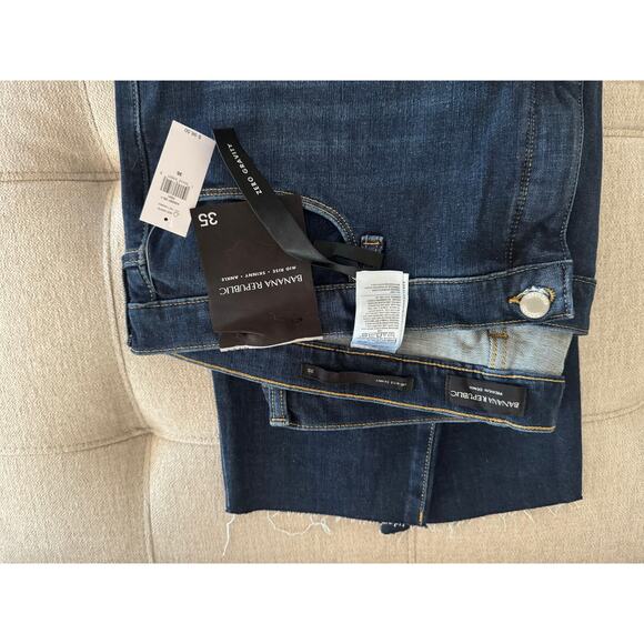 Banana Republic Midrise Skinny Ankle Jeans NWT Women's 35 - Picture 2 of 3